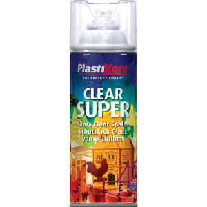 Plastikote Super Spray Paint - Gloss Clear Acrylic 400ml