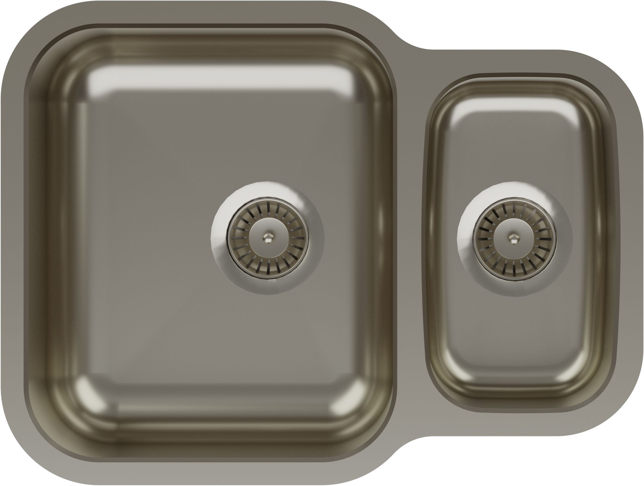 Abode Vista 1.5 Bowl Reversable Undermount Stainless Steel Kitchen Sink