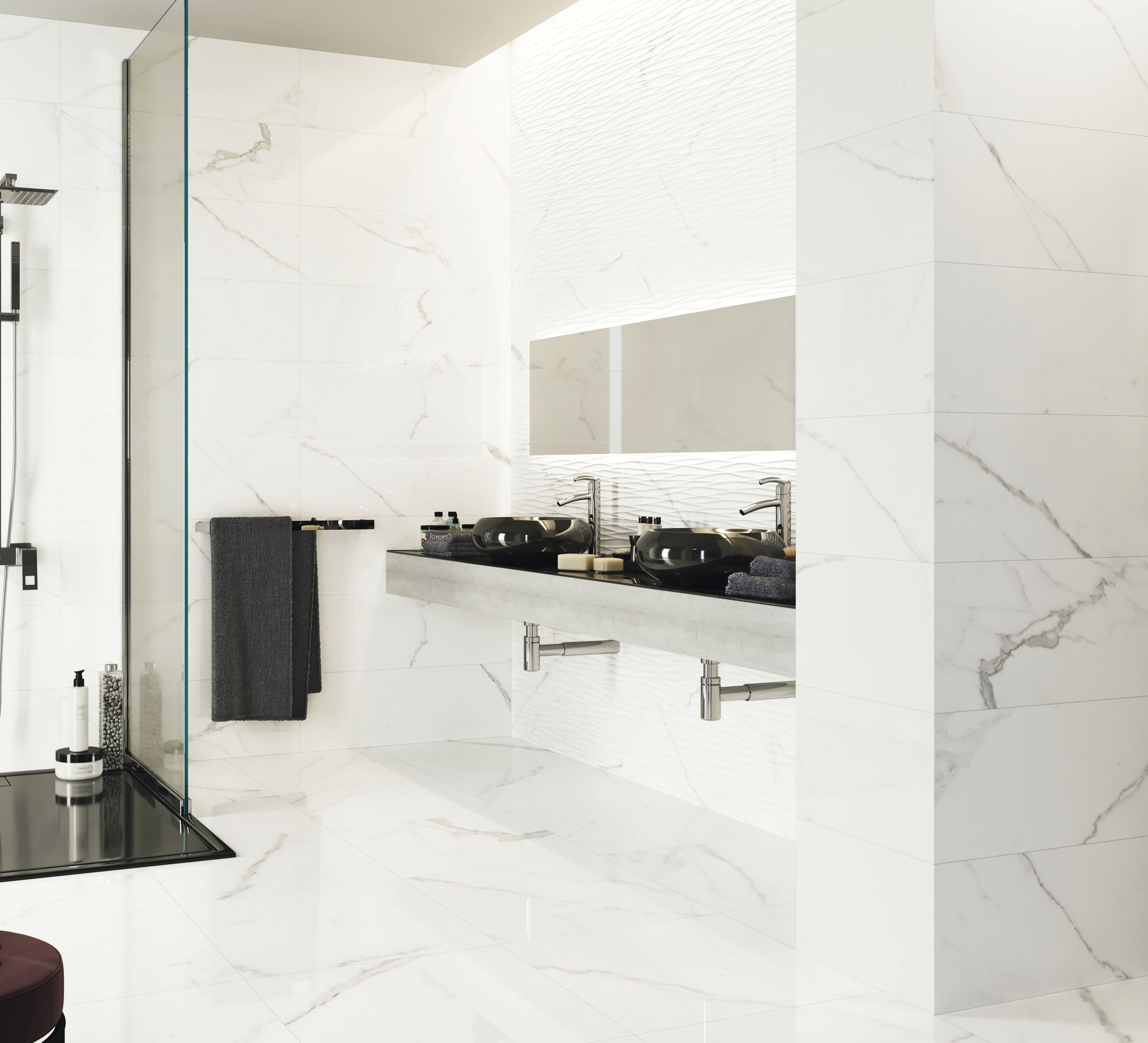 Wickes Boutique Palmas Gloss Ceramic Wall Tile - 900 x 300mm