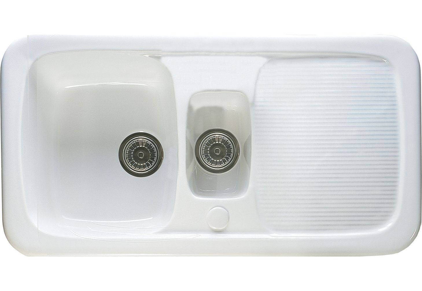 Wickes Farmhouse 1.5 Bowl Kitchen Sink - White