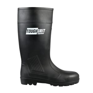 Tough Grit Larch Safety Wellington Boot - Black Size 8