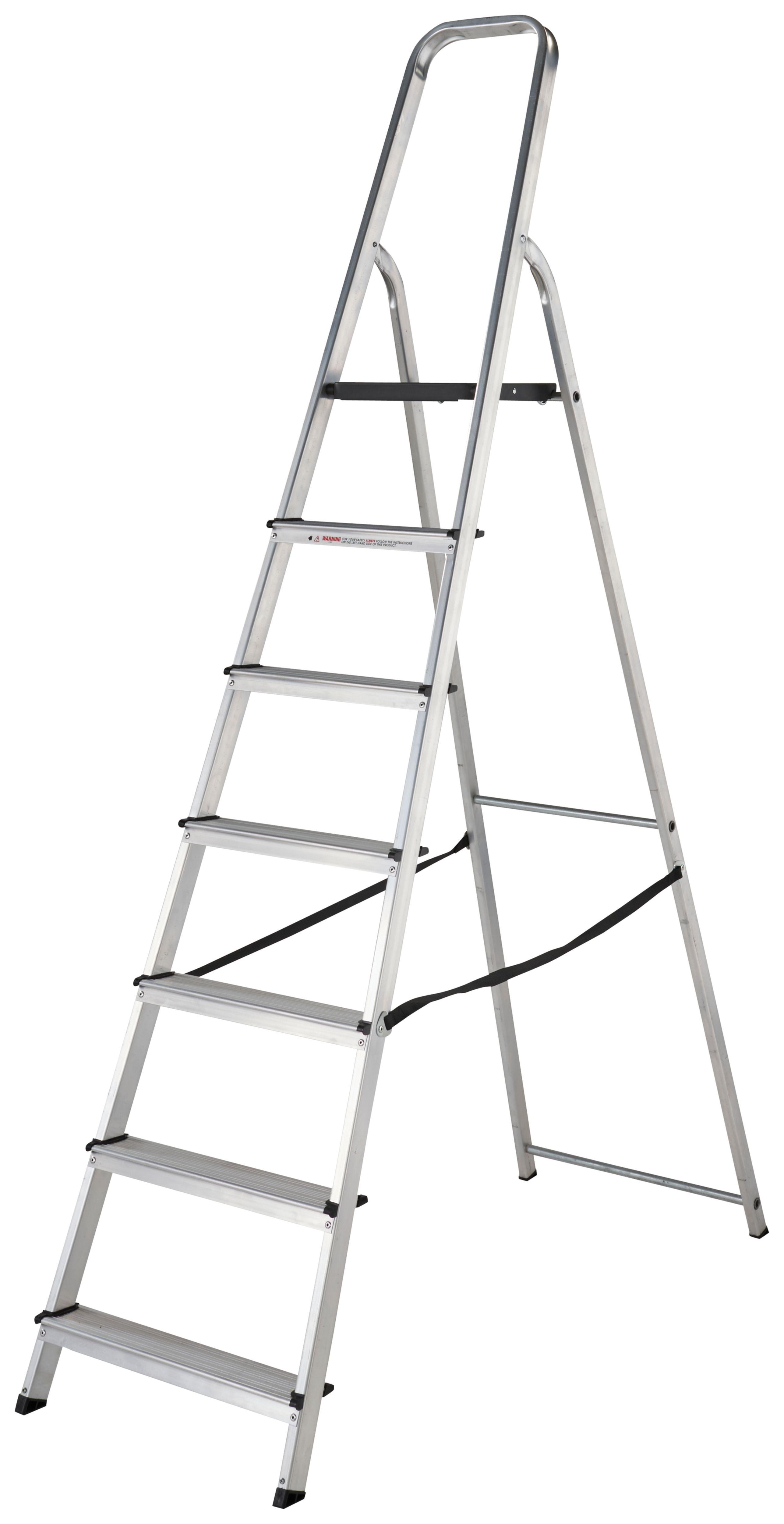 Werner High Handrail 3 Tread Aluminium Stepladder