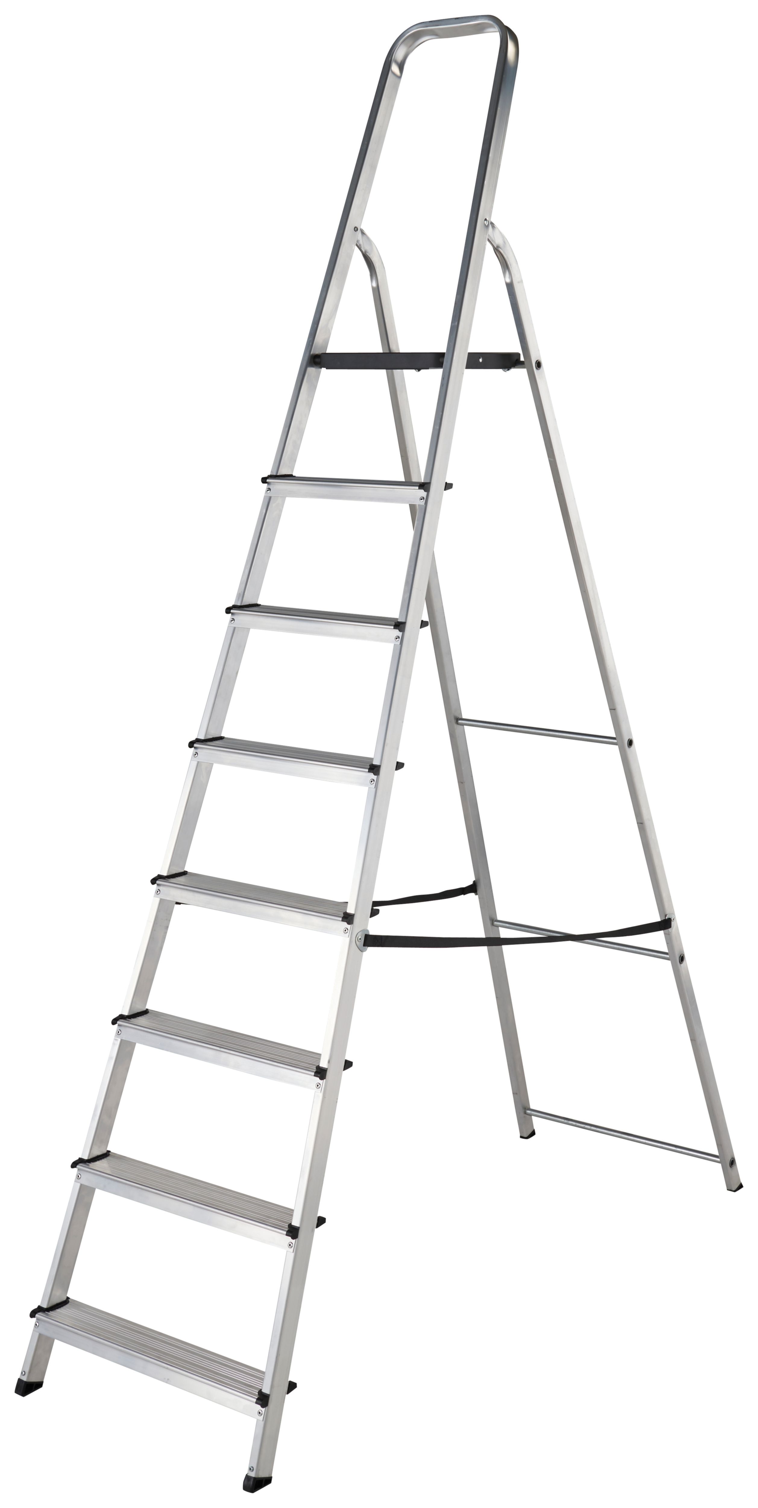 Werner High Handrail 8 Tread Aluminium Stepladder