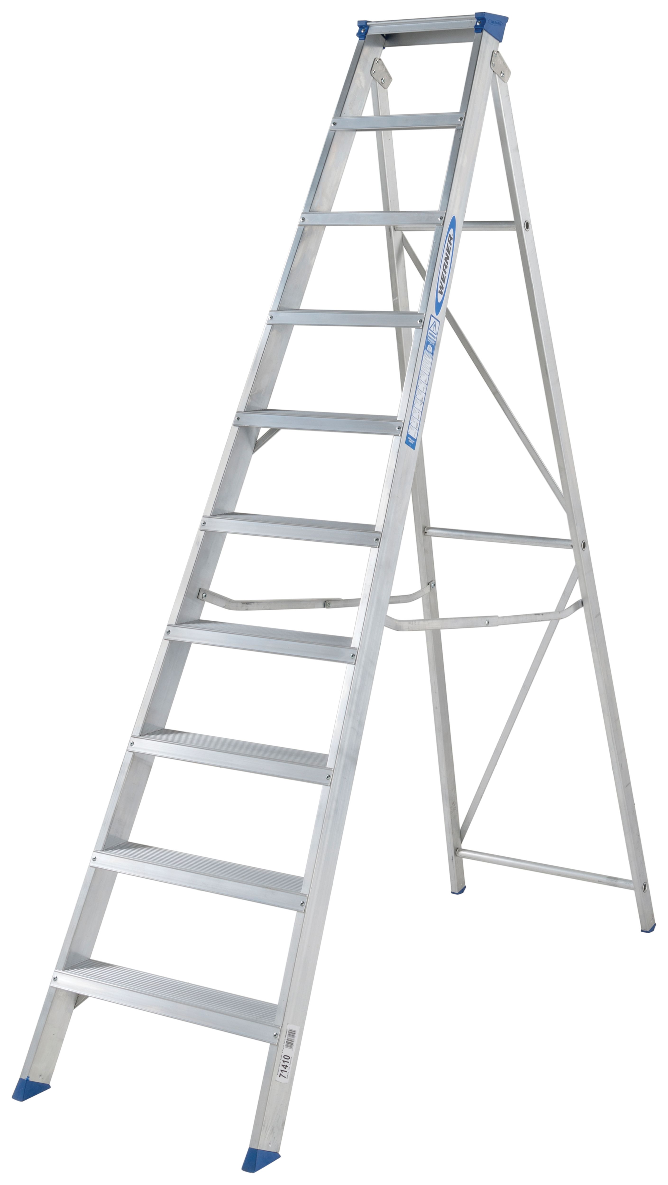 Werner MasterTrade 10 Tread Aluminium Swingback Stepladder