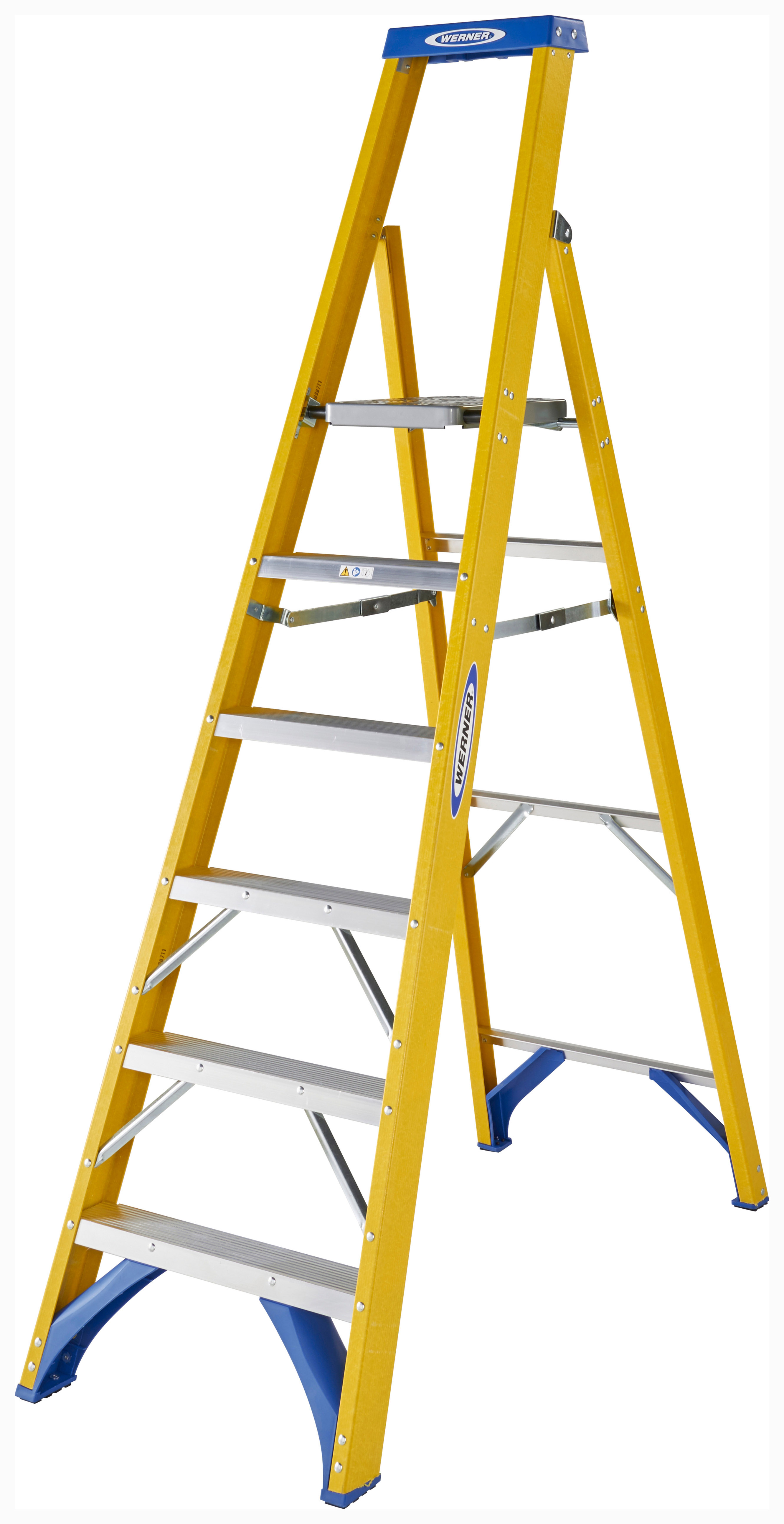 Werner 6 Tread Fibreglass Platform Stepladder