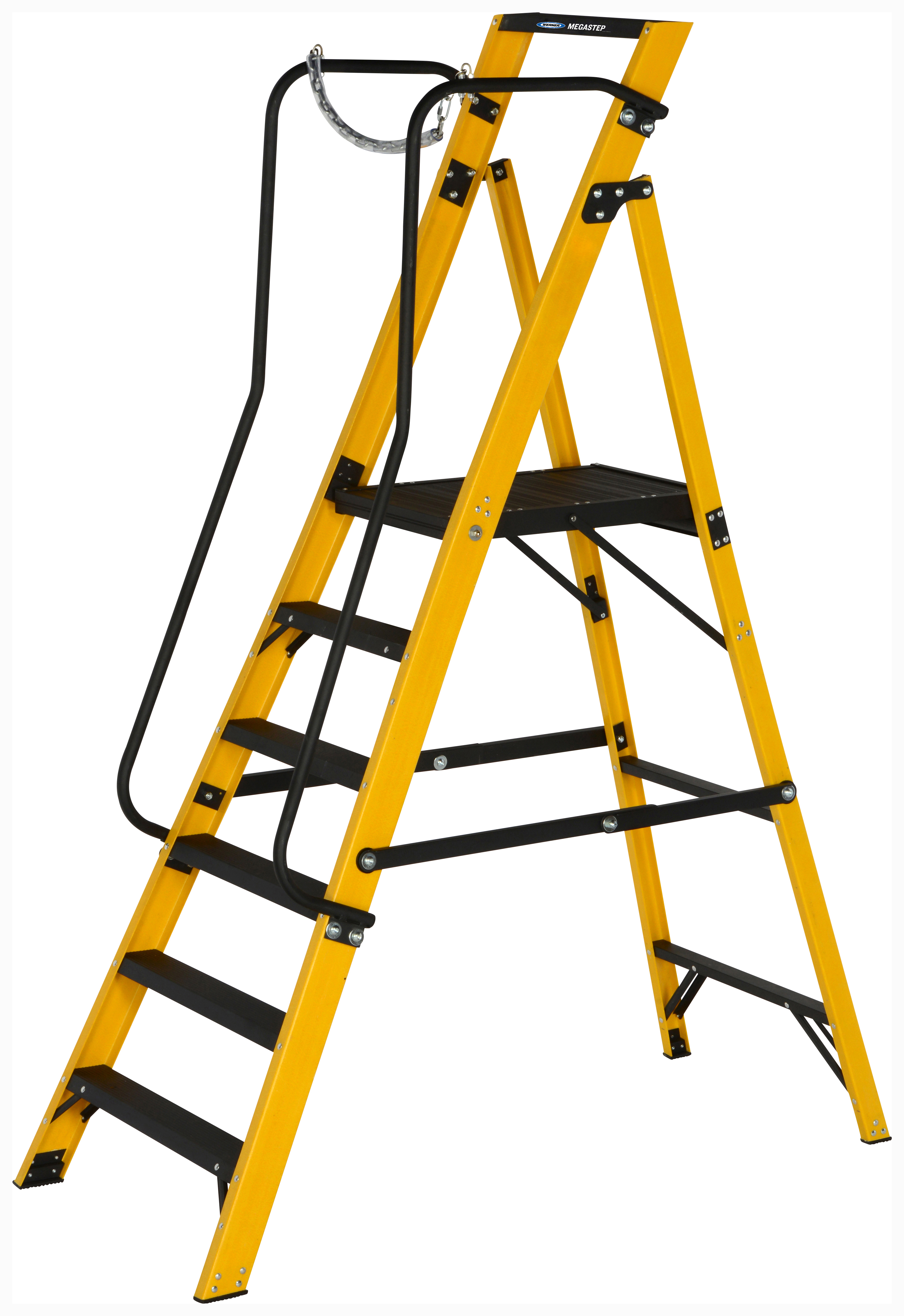 Werner Megastep 6 Tread Fibreglass Platform Stepladder