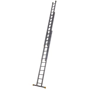 Werner D Rung 3 Section High Grade Aluminium Extension Ladder - Max Height 10.22m