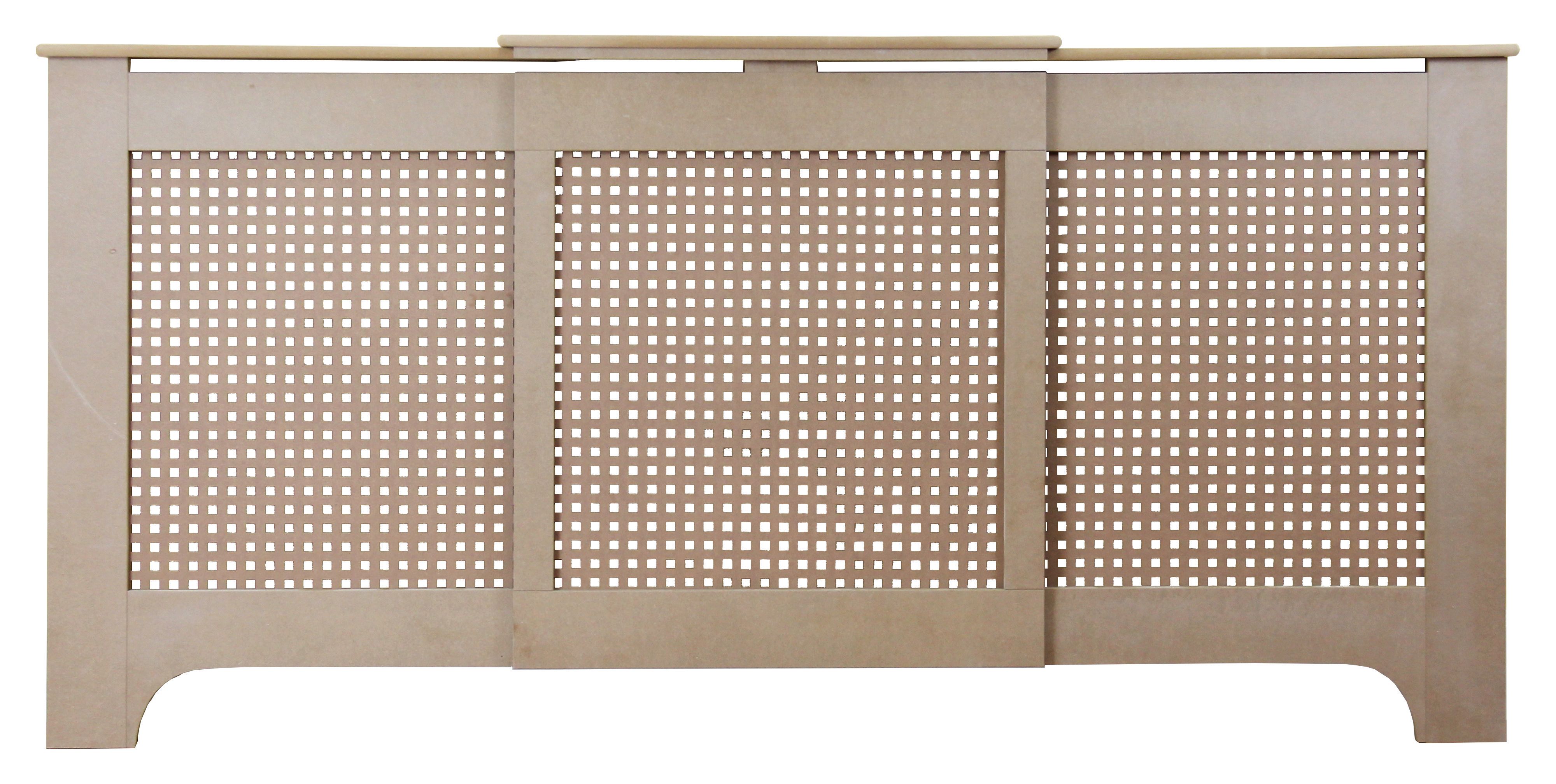 Wickes Halsted Large Adjustable Radiator Cover Unfinished - 1430-2000 mm