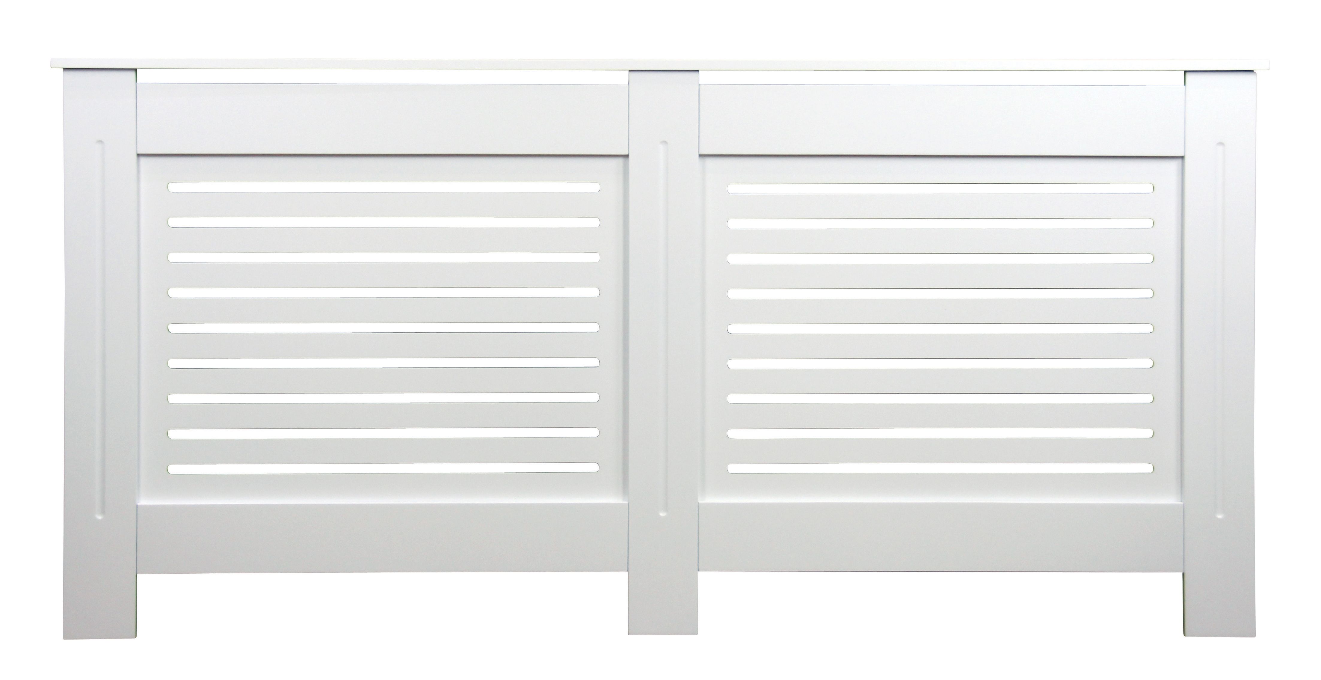 Image of Wickes Bellona Large Radiator Cover White - 1720 mm