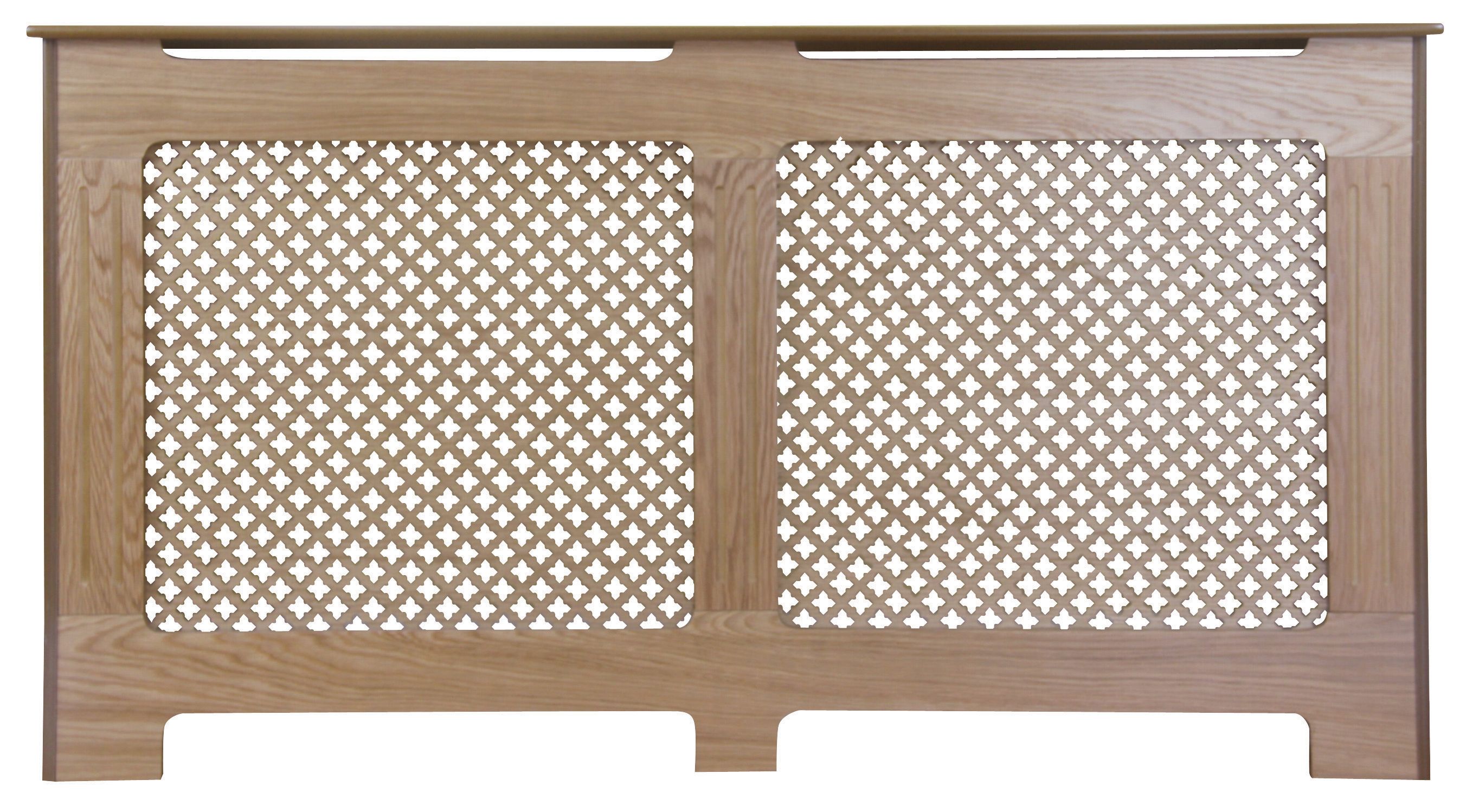 Image of Wickes Derwent Medium Radiator Cover Oak - 1520 mm