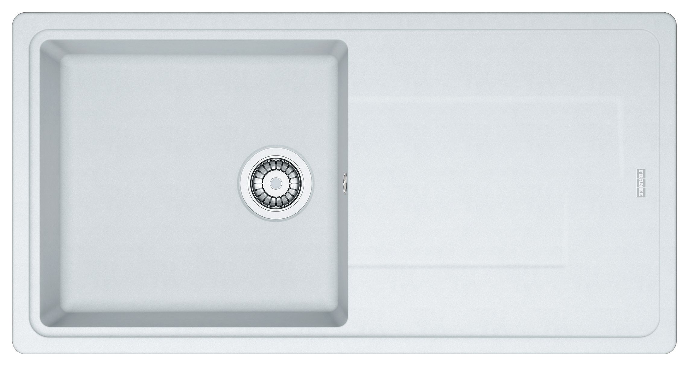 Image of Franke Titan 1 Bowl Composite Kitchen Sink - White