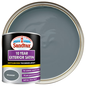 Sandtex 10 Year Exterior Satin Paint - Seclusion - 750ml