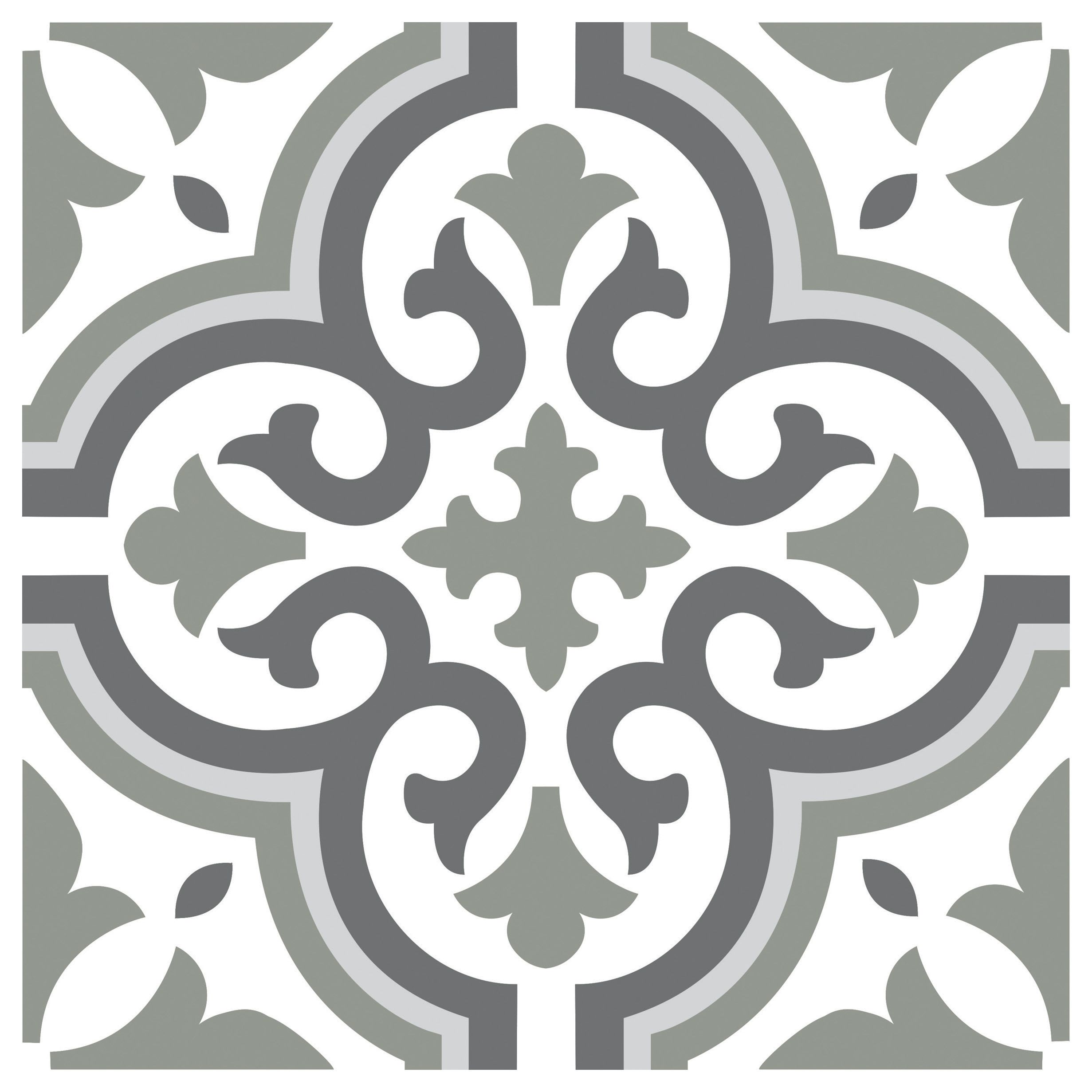 Wickes Melia Sage Patterned Ceramic Tile - 200