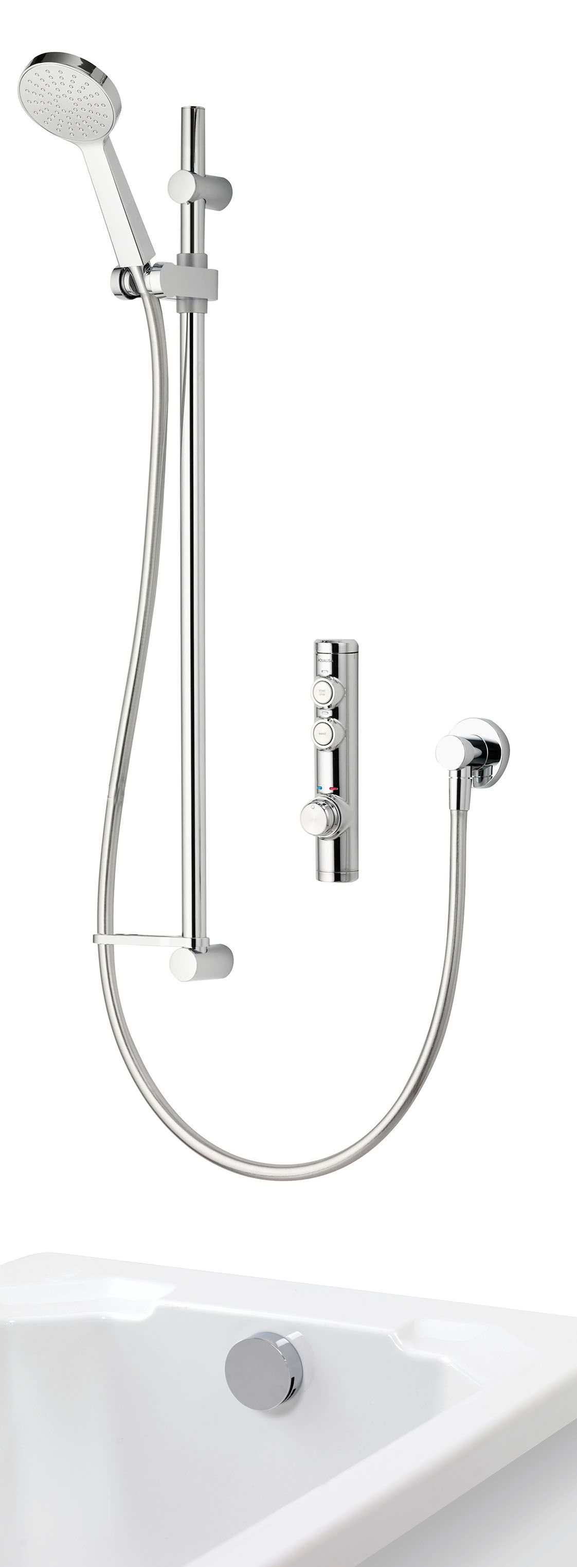 Aqualisa iSystem High Pressure Dual Outlet Concealed Digital Shower with Adjustable Bath Filler - Combi