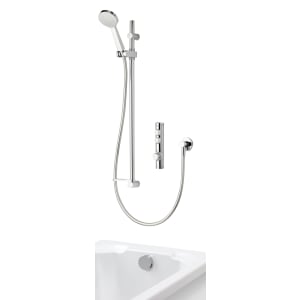 Aqualisa iSystem High Pressure Dual Outlet Concealed Digital Shower with Adjustable Bath Filler - Combi