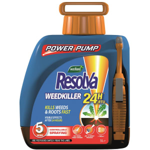Resolva Ready to Use 24 Hour Weed Killer Power Pump - 5L
