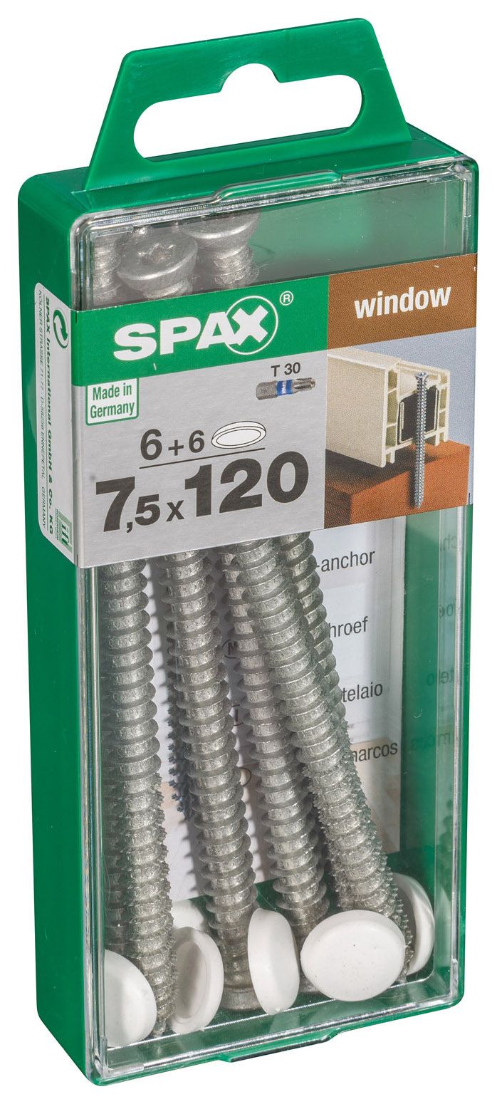 Spax Frame Anchor T-Star WIROX - 7.5mm x 120mm Pack of 6