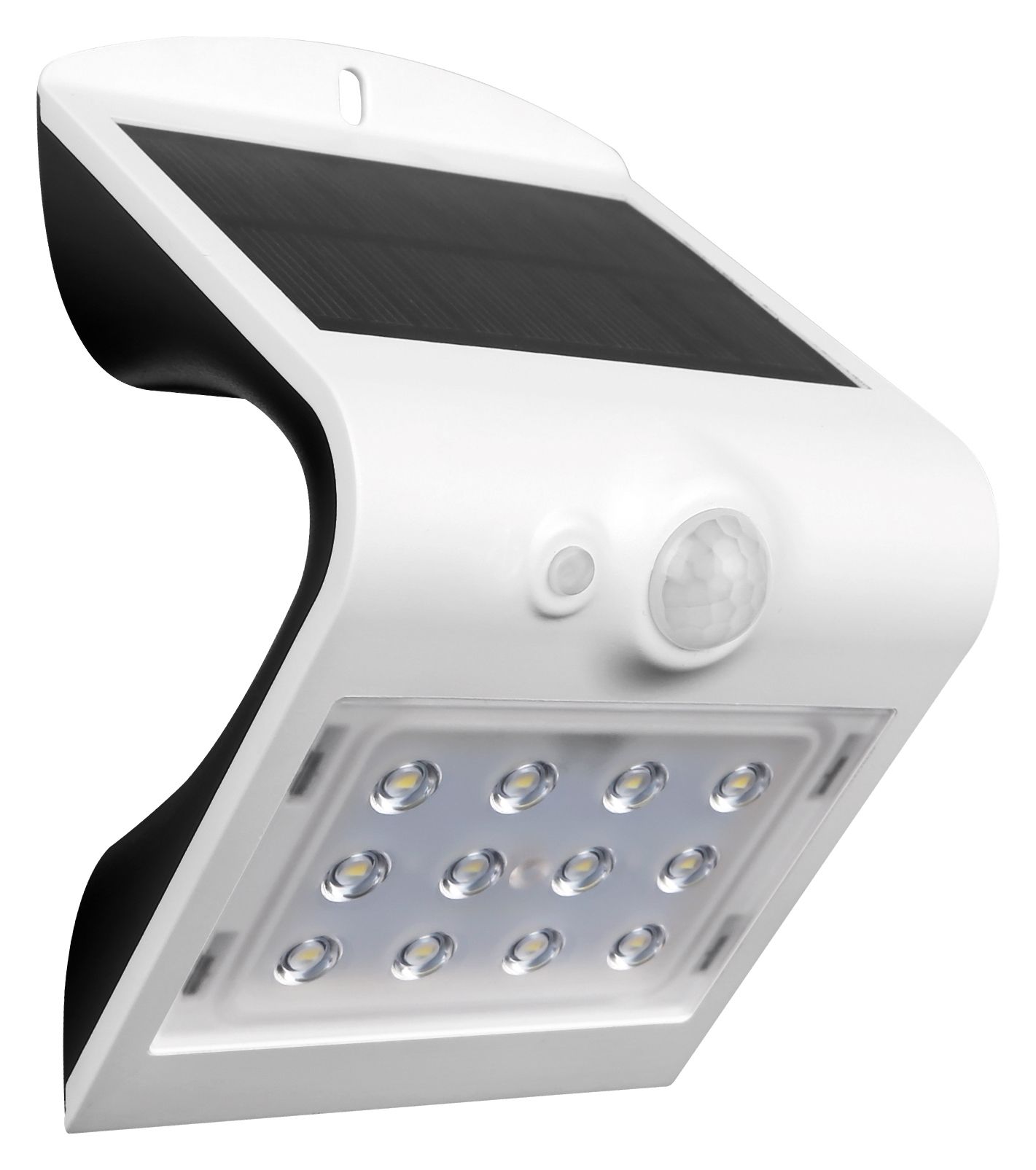 Image of Luceco Solar Guardian PIR Wall Light White IP65 1.5W 200LM 4000K
