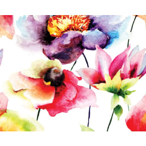 ohpopsi Watercolour Flowers Wall Mural