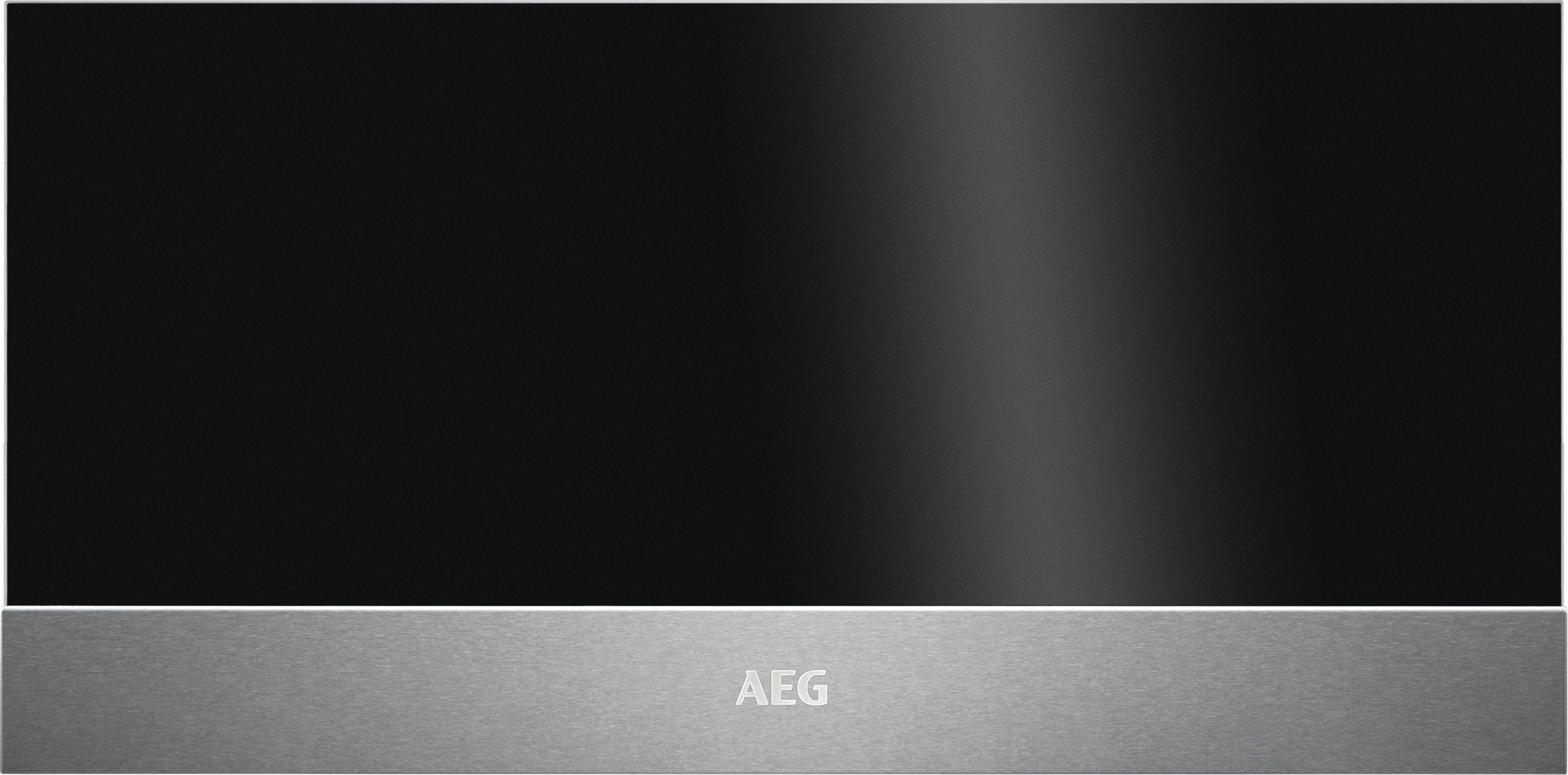 Image of AEG KDK912924M 29cm Warming Drawer - Black & Stainless Steel
