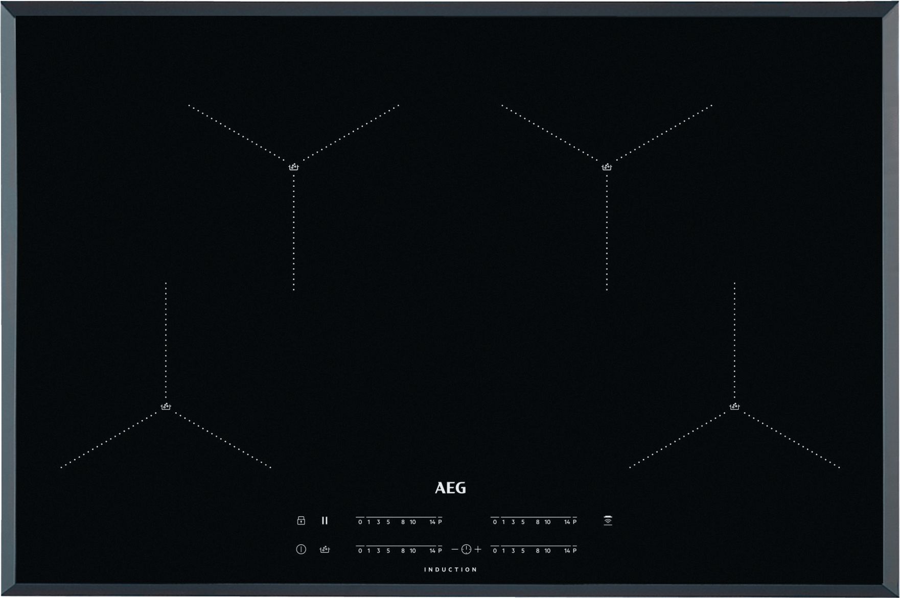 Image of AEG AE84411FB Induction Hob with SenseBoil - 80cm