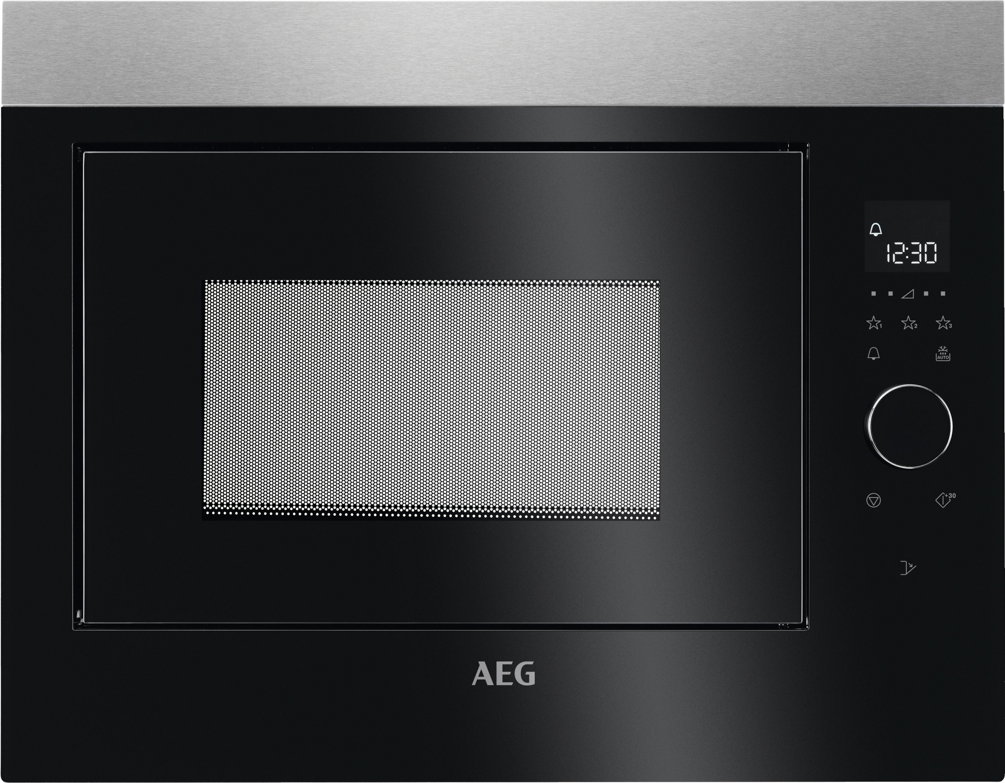 Image of AEG MBE2658SEM 26L Built-In Microwave - Black & Stainless Steel