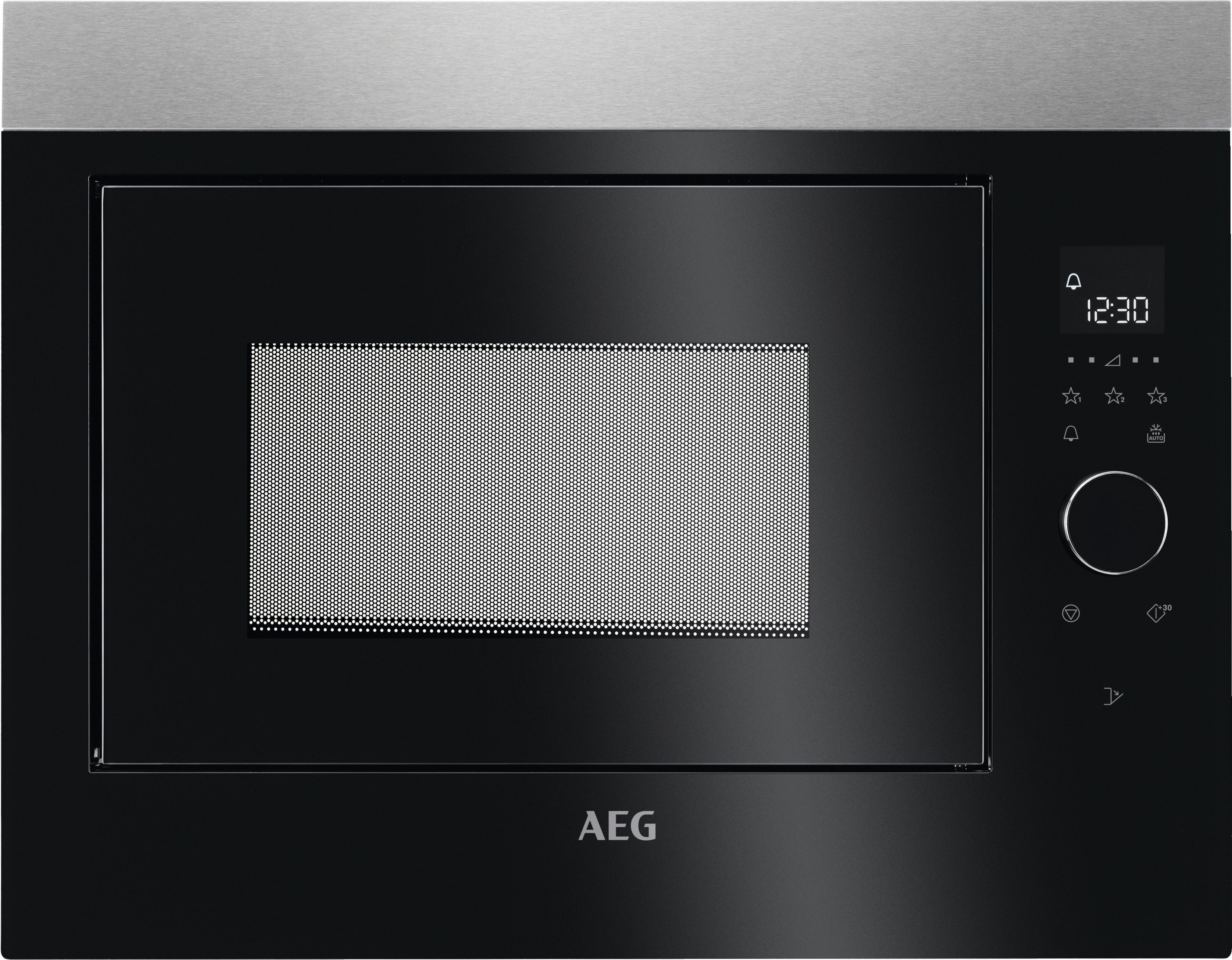 AEG MBE2658SEM 26L Built-In Microwave - Black & Stainless Steel