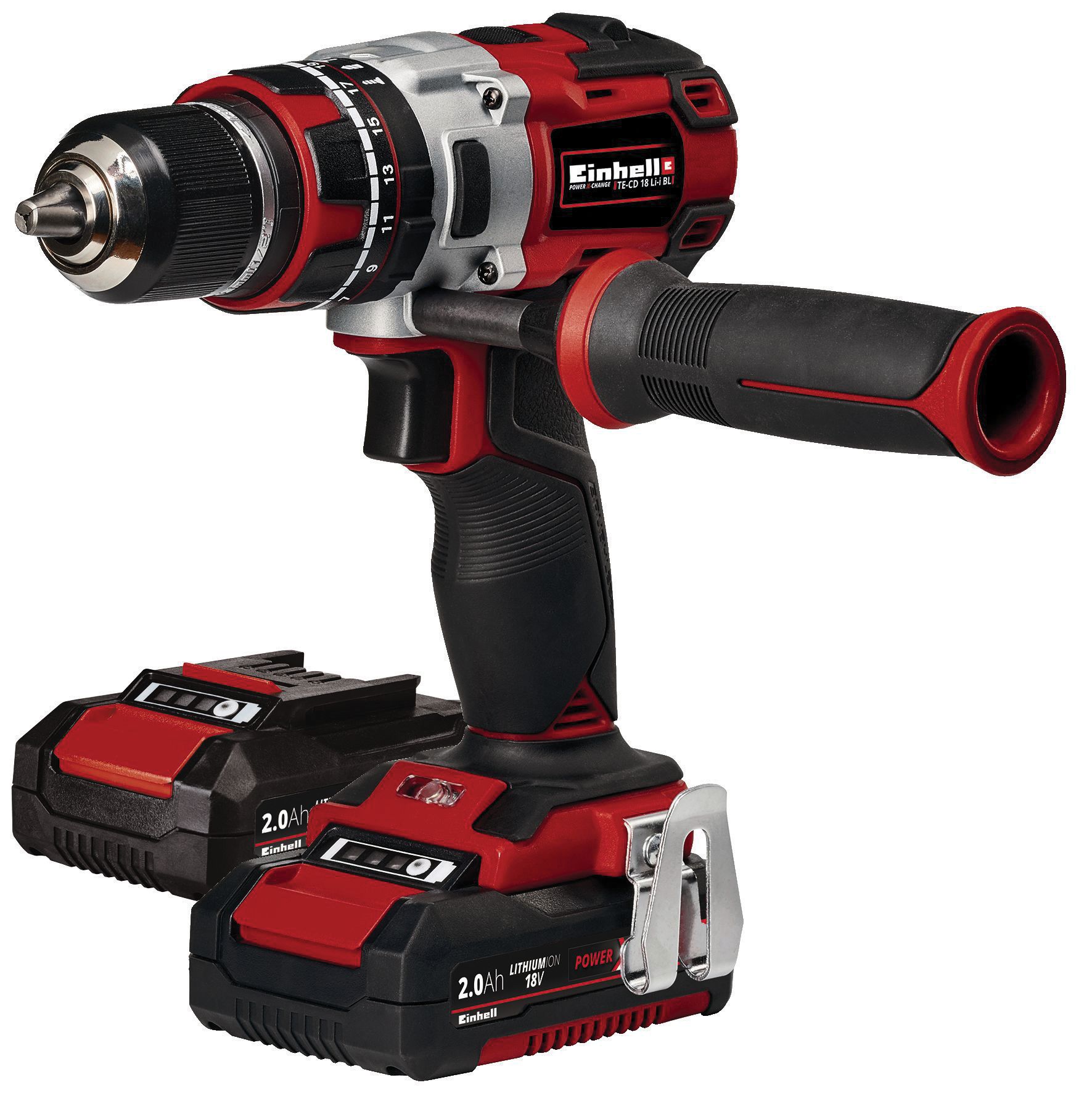 Image of Einhell Power X-Change TE-CD 18V Li-i BL 2 x 2.0Ah Brushless Combi Drill