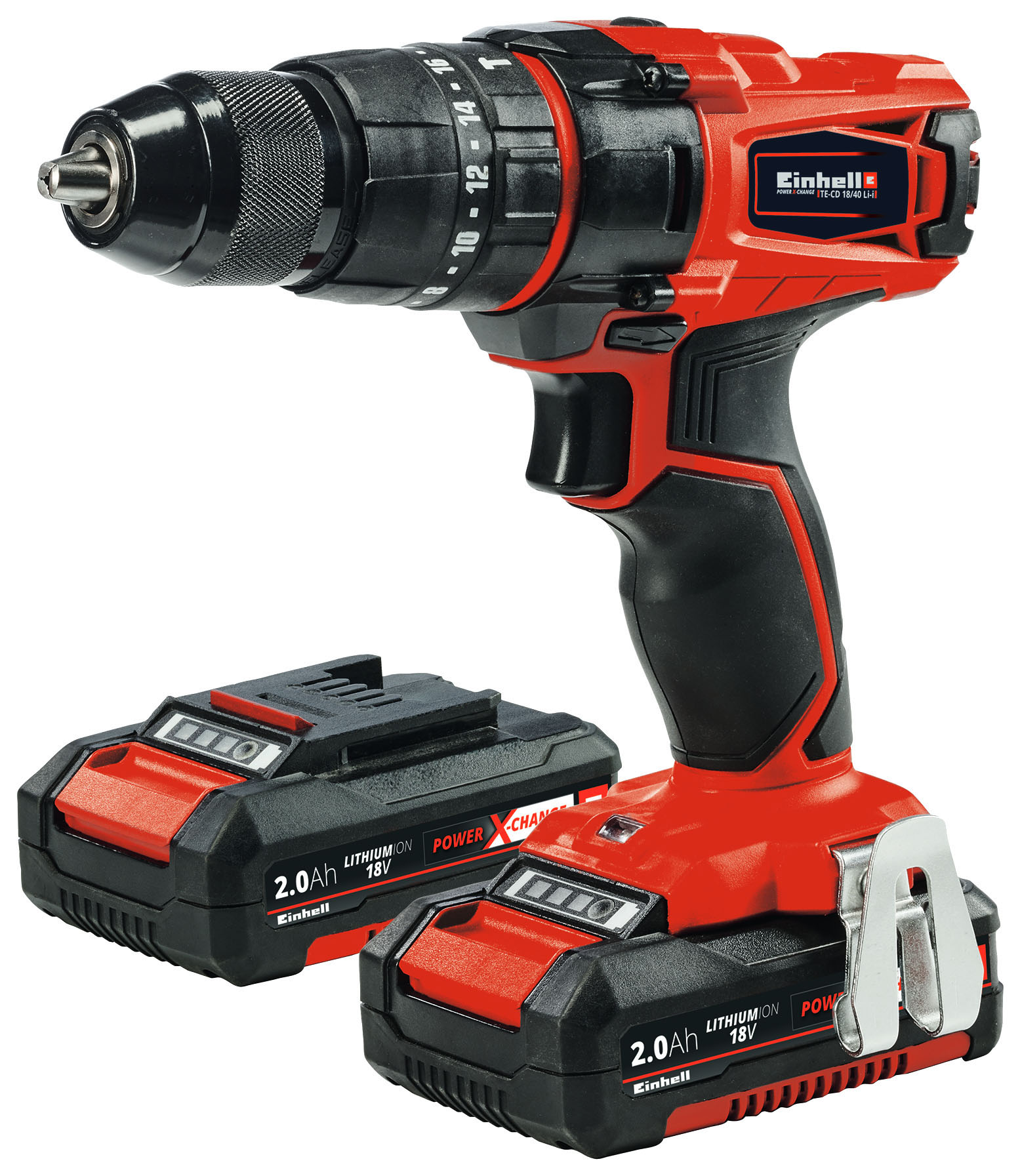 Image of Einhell Power X-Change 18V 2 x 2.0Ah Combi Drill