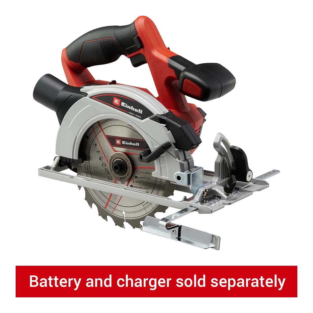 Image of Einhell Power X-Change TE-CS 18 Li 18V 165mm Circular Saw - Bare