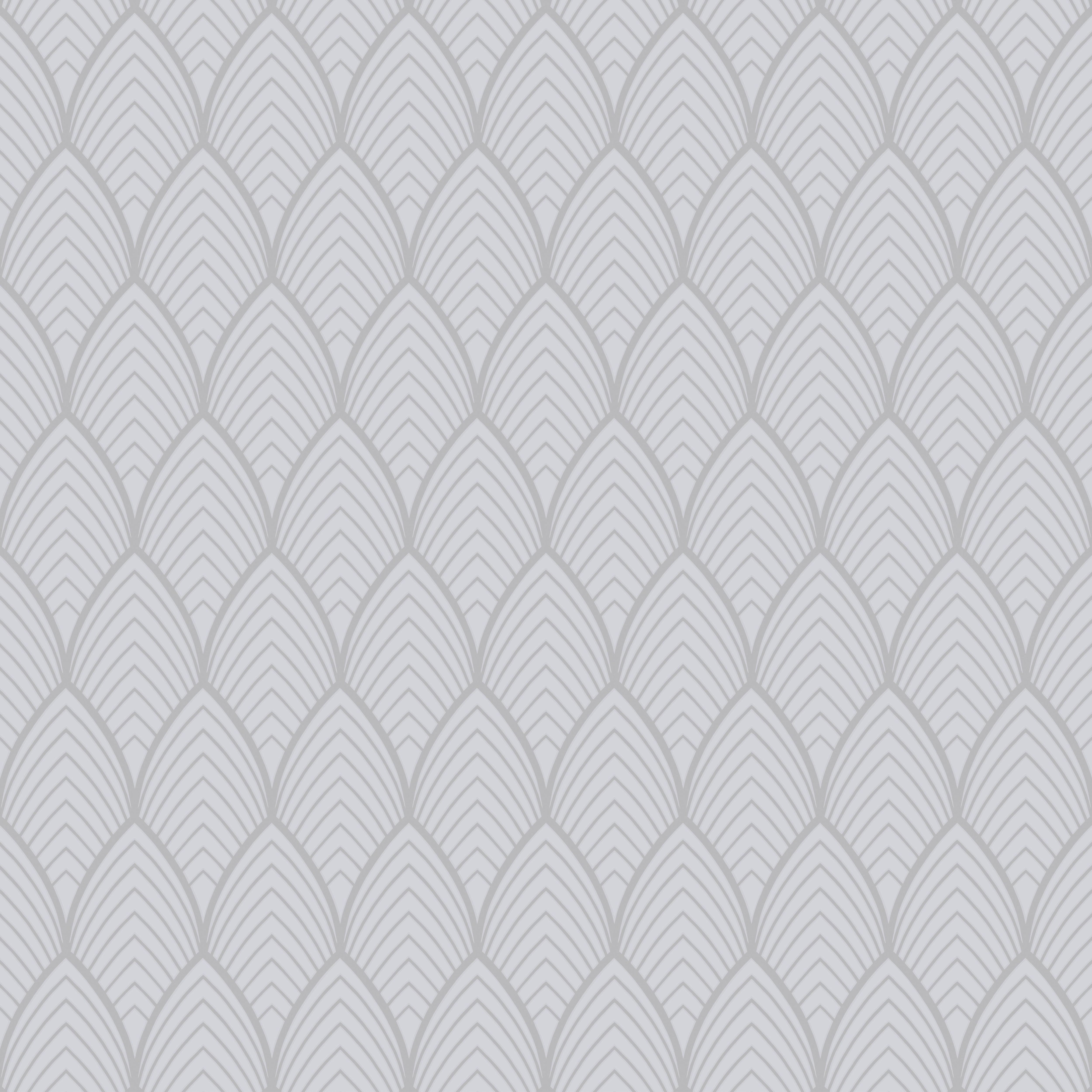 Image of Superfresco Easy Bercy Grey Geometric Wallpaper - 10m
