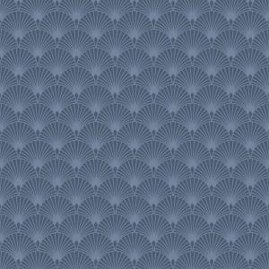 Superfresco Easy Blue Ecailles Gatsby Wallpaper - 10m