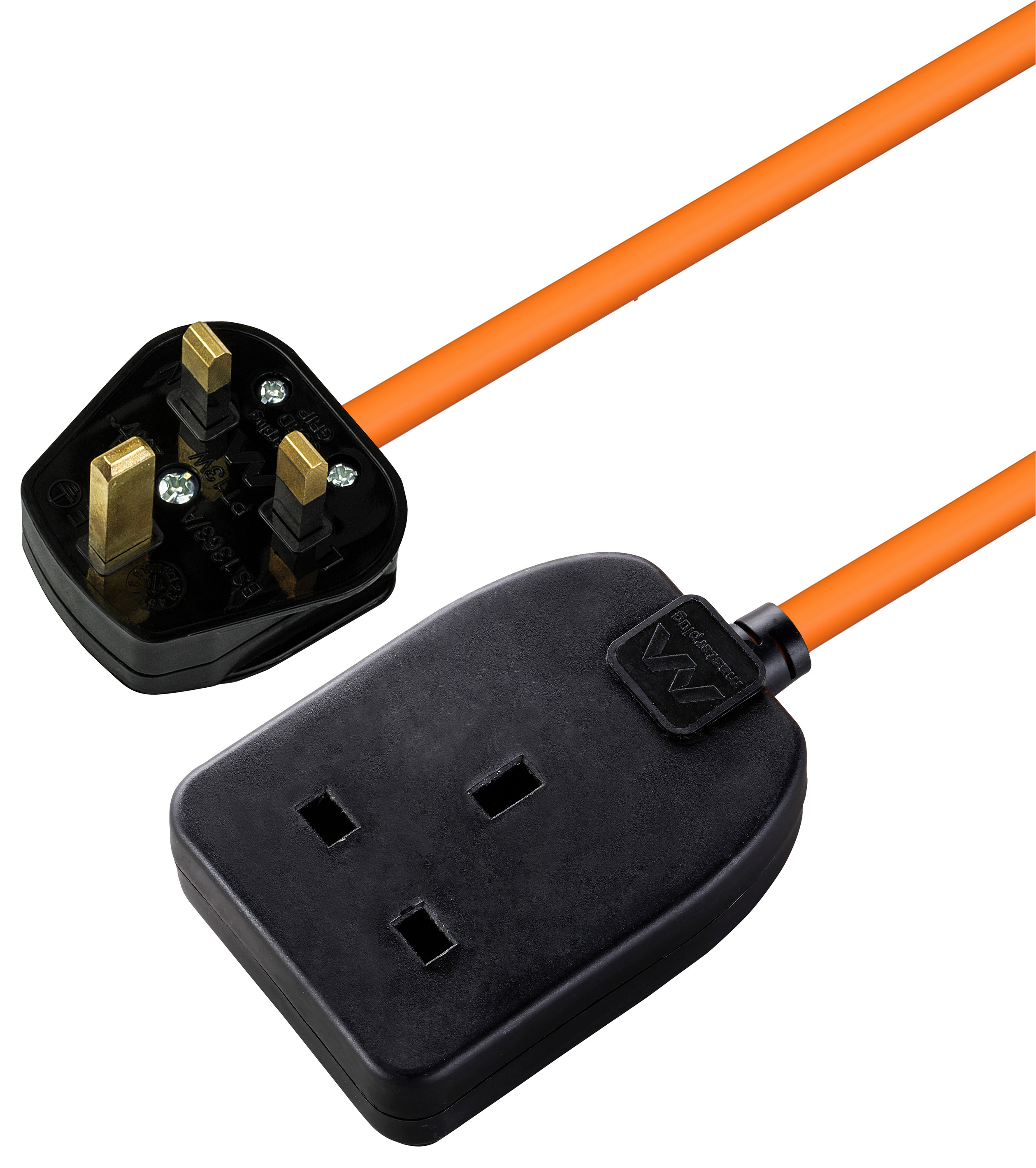 Masterplug 13A Heavy Duty Garden Orange Extension Lead - 10m