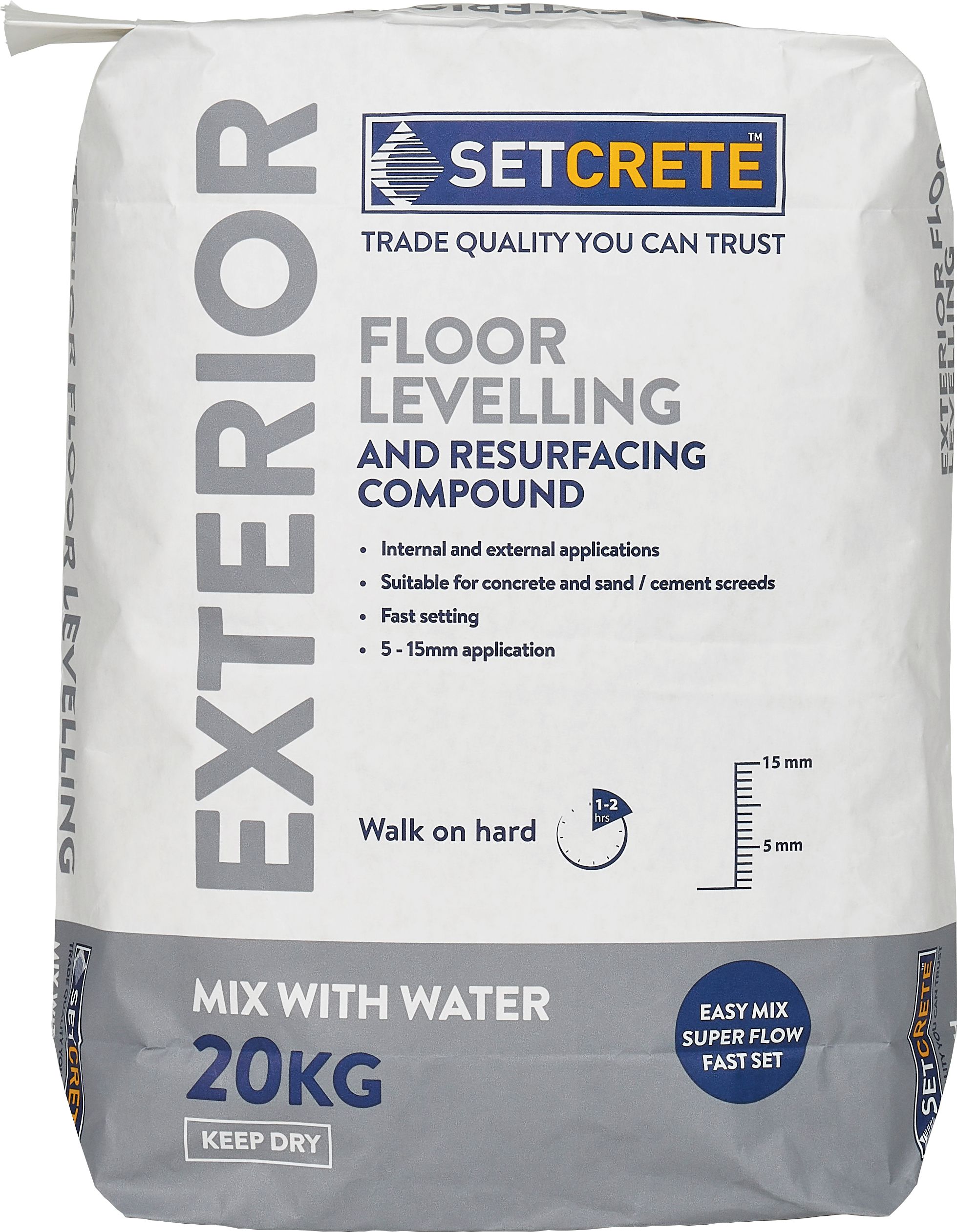 Image of Setcrete Exterior Floor Levelling Compound - 20kg