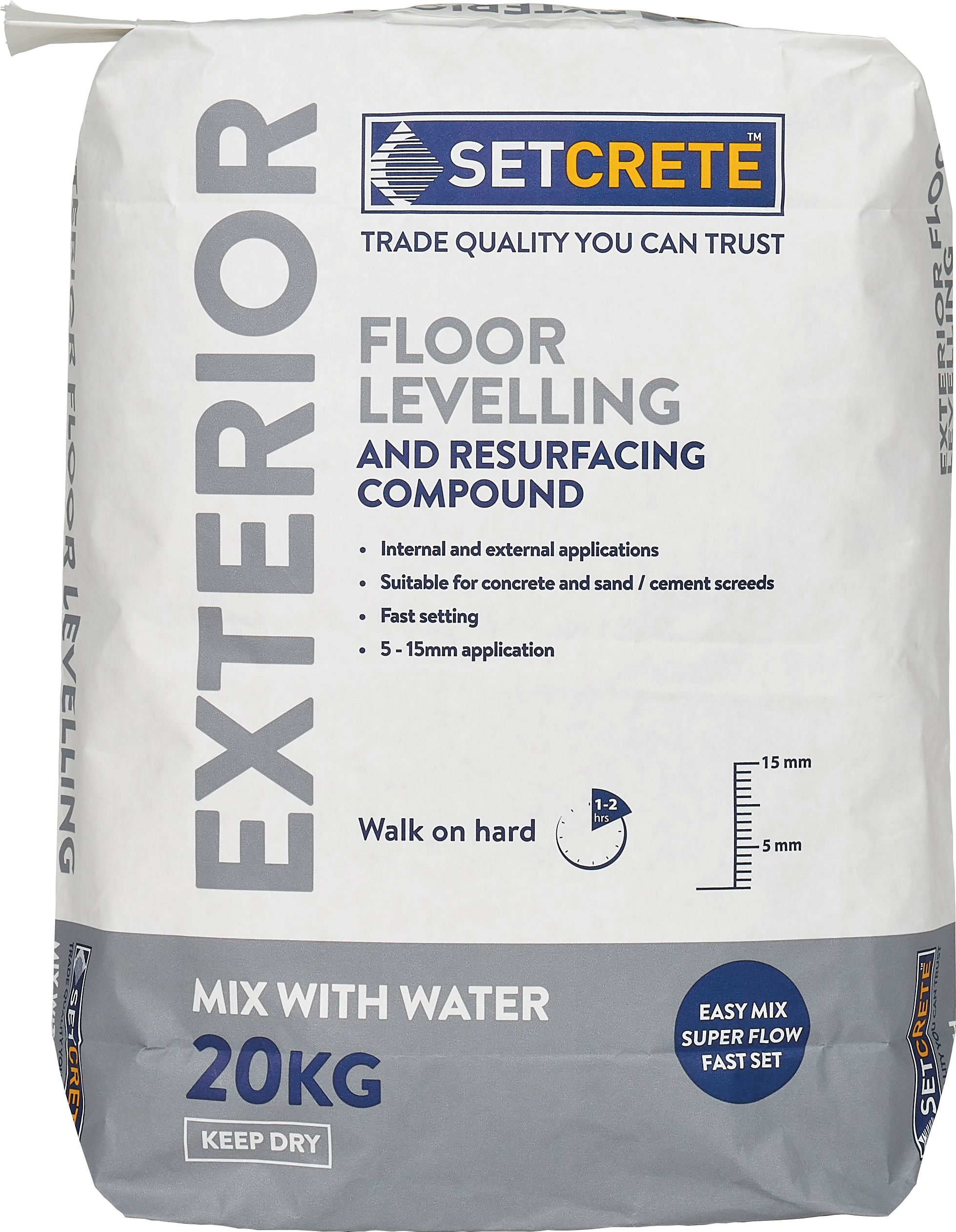 Setcrete Exterior Floor Levelling Compound - 20kg