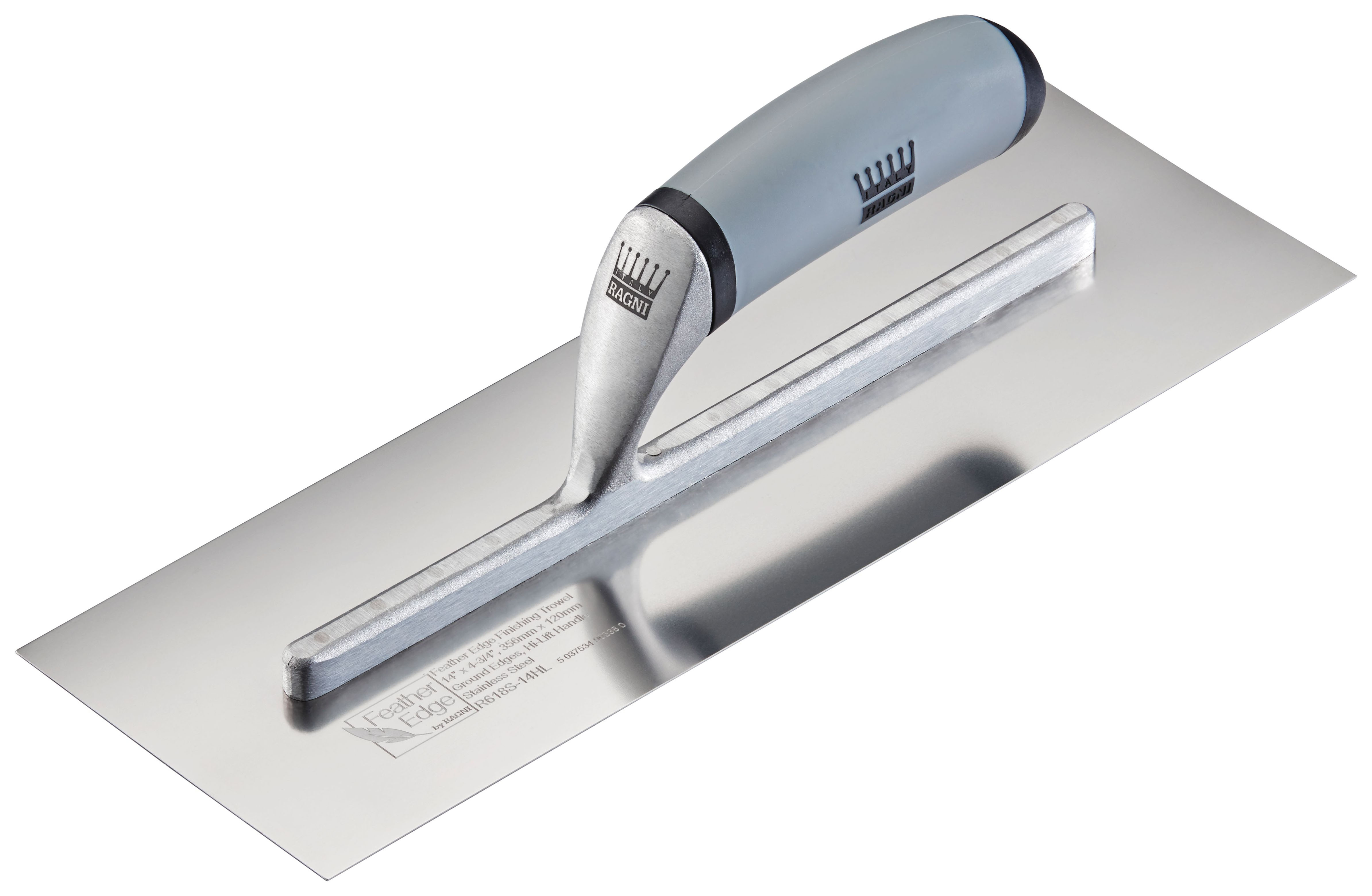 Ragni R618S-11HL Stainless Steel Part Worn Finishing Trowel - 11