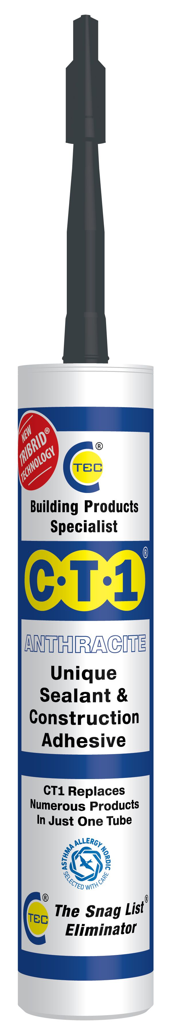 CT1 Anthracite Sealant & Construction Adhesive - 290ml