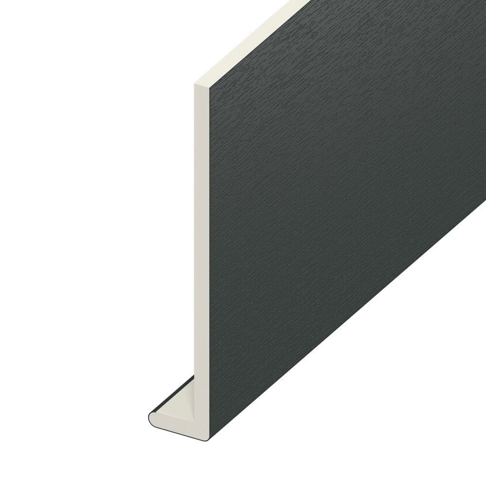 Image of Wickes PVCu Window Fascia Board - Anthracite Grey 175mm x 9mm x 5m