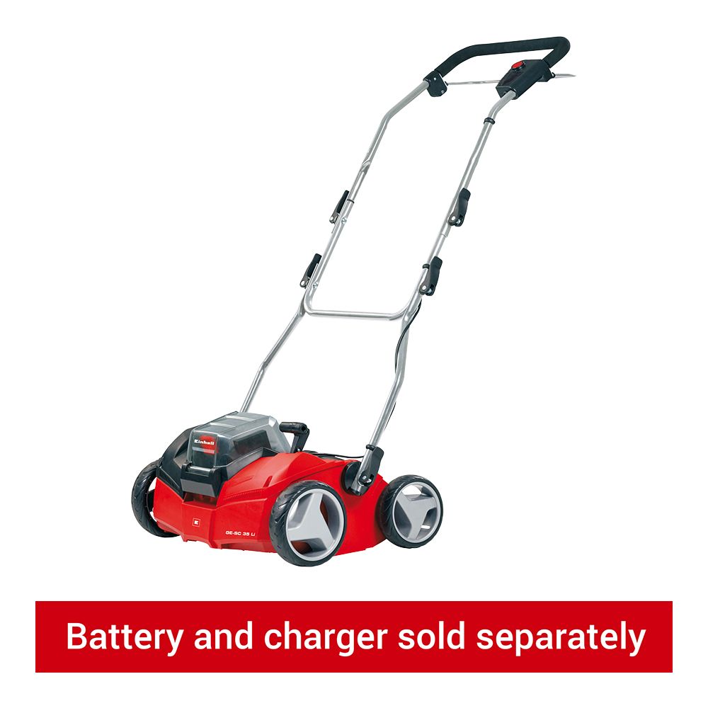 Image of Einhell Power X-Change GE-SC 35/1 Li 36V Cordless 35cm Scarifier / Aerator - Bare