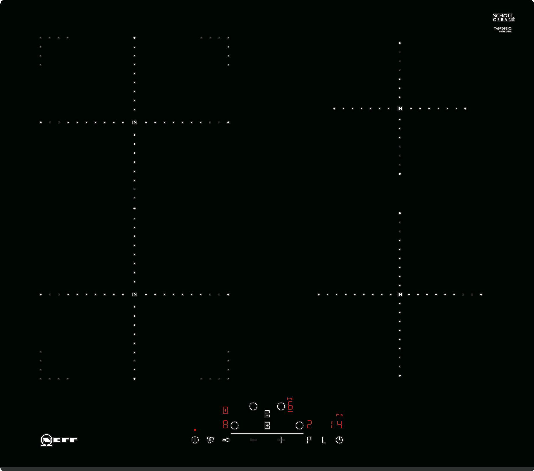 Image of NEFF N70 T46FD53X2 Combizone Induction Hob - 60cm