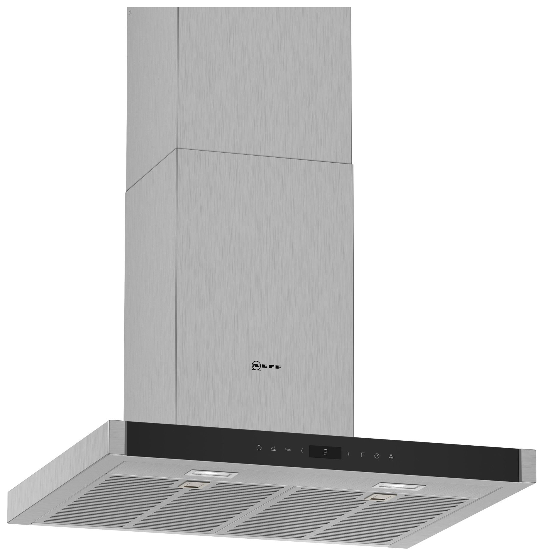 Image of NEFF D65BMP5N0B N70 60cm Box Chimney Hood - Stainless Steel