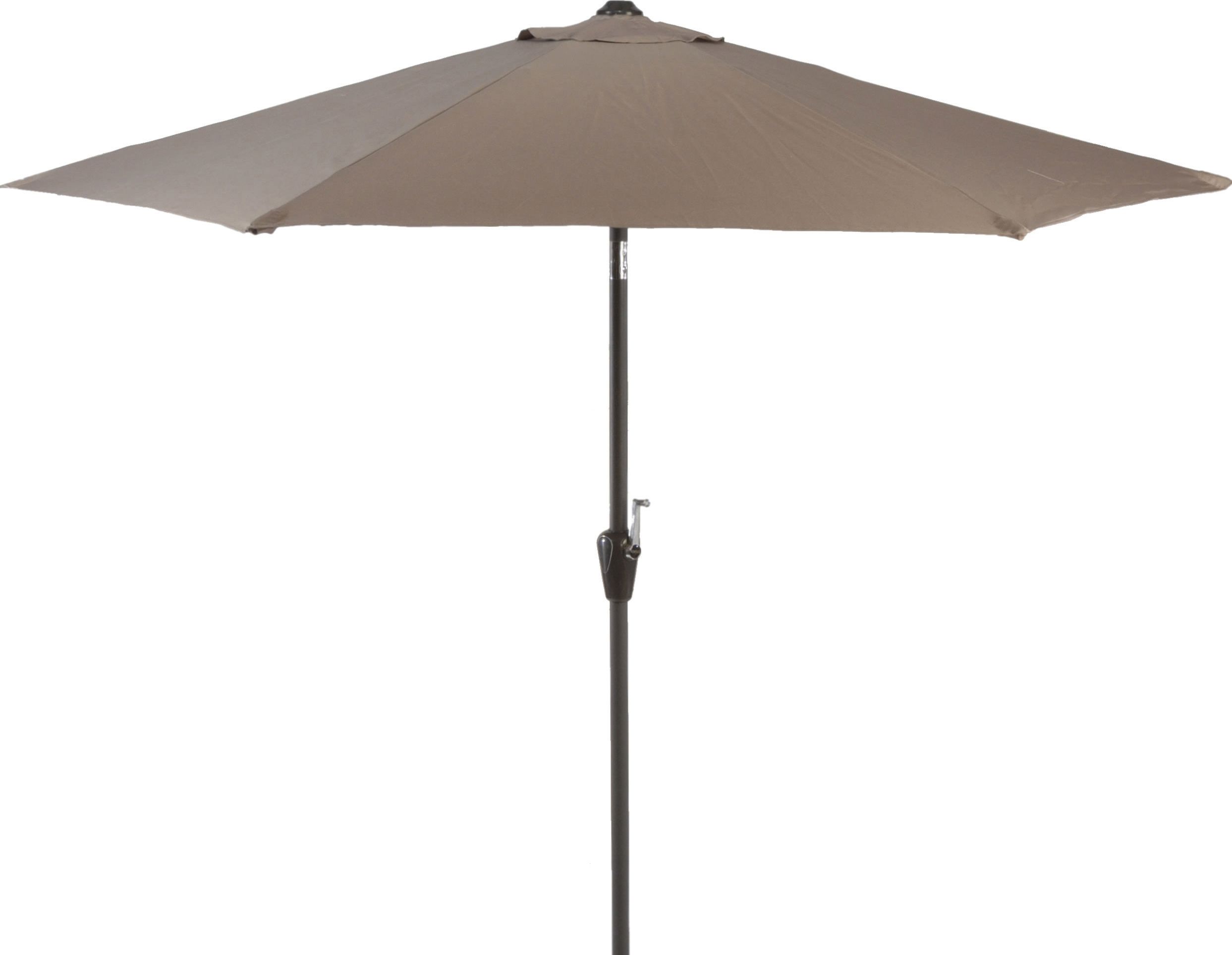 Image of Sturdi 2.5m Aluminium Round Garden Parasol - Taupe