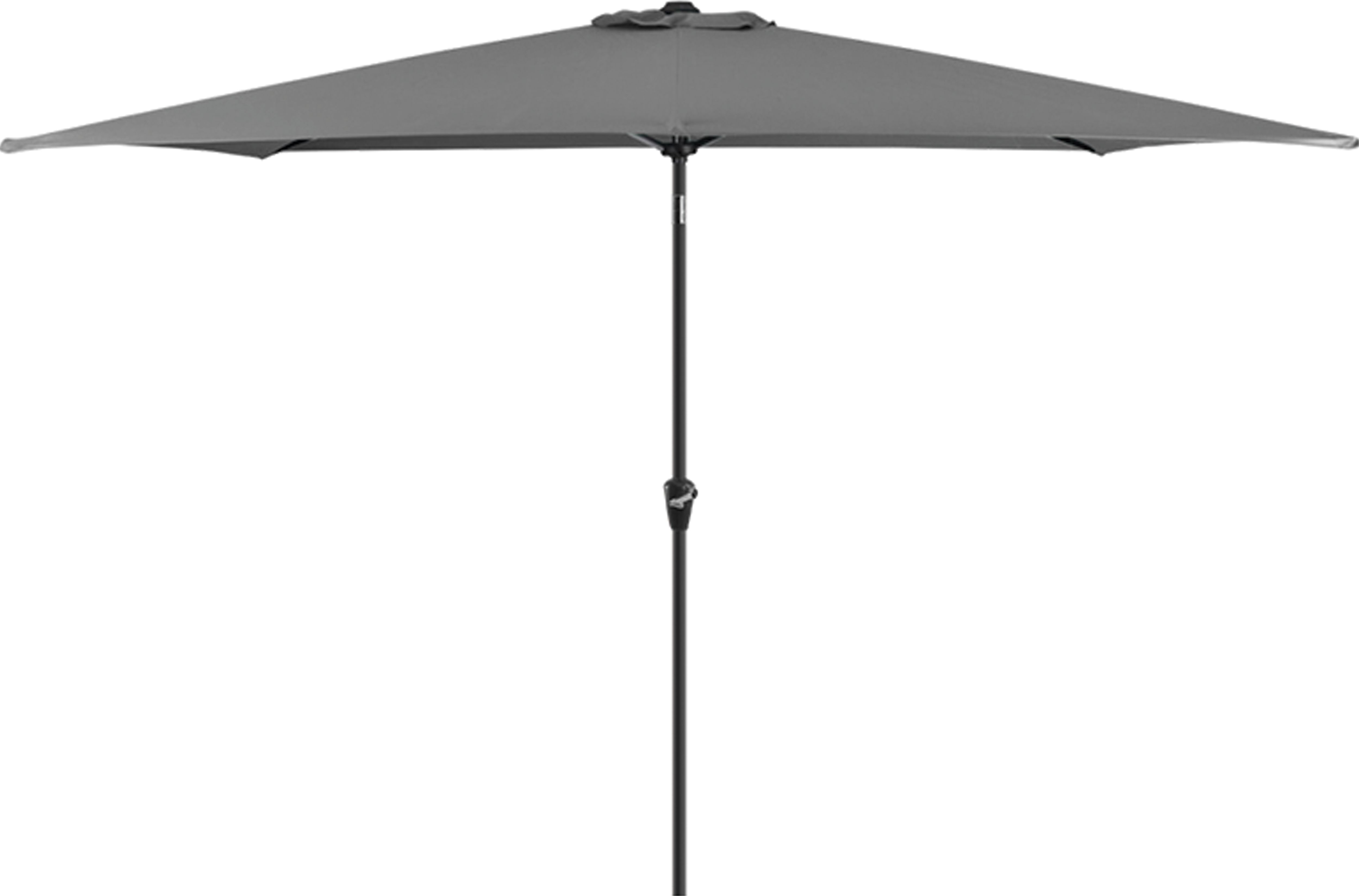 Sturdi 2.5m Aluminium Round Garden Parasol - Grey