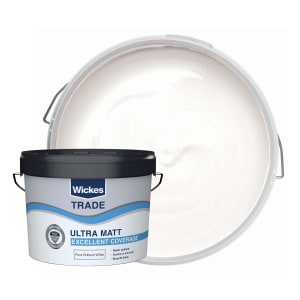Wickes Trade Ultra Matt Emulsion Pure Brilliant White 10l
