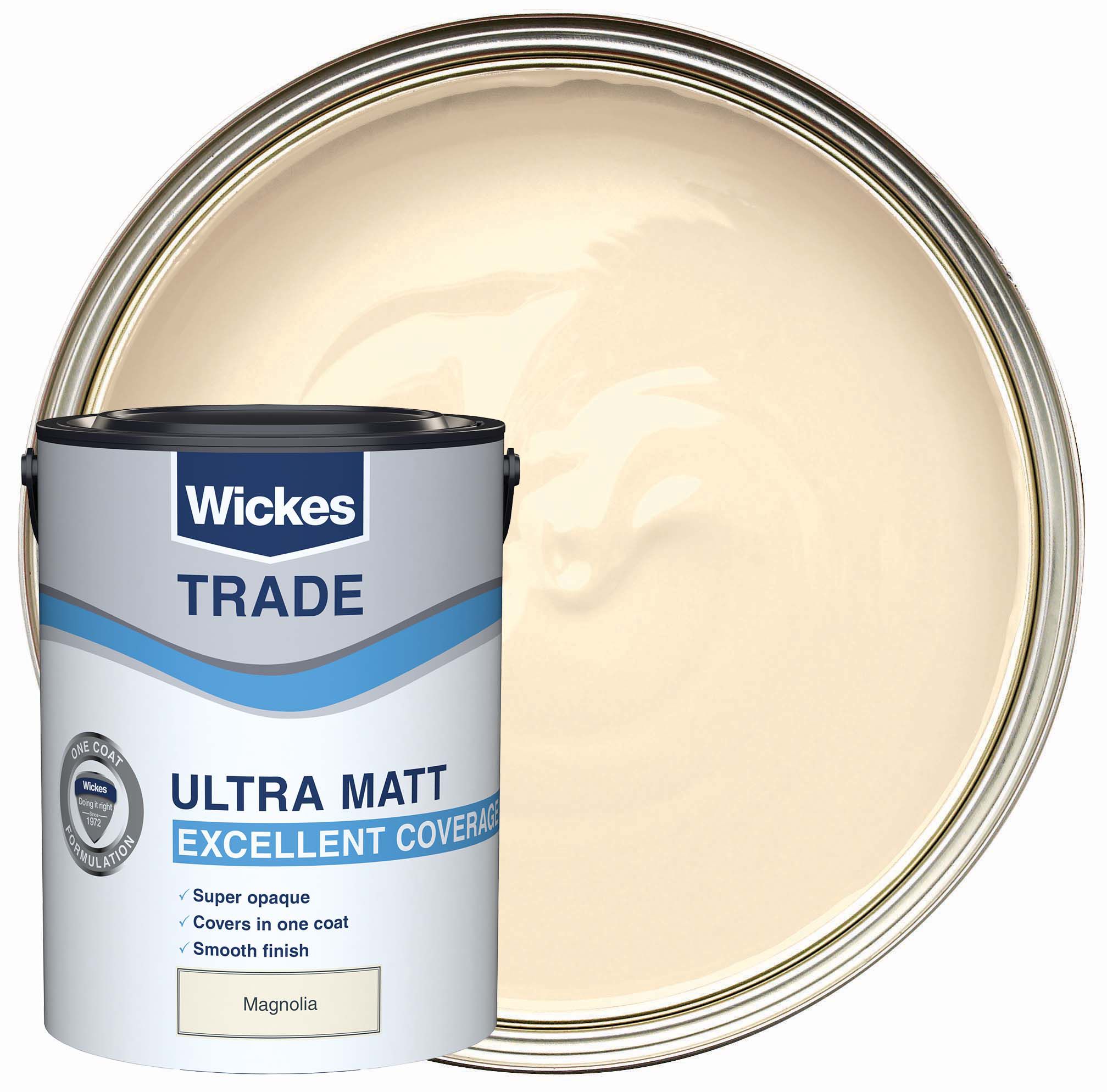 Wickes Trade Ultra Matt Emulsion Paint - Magnolia - 5L