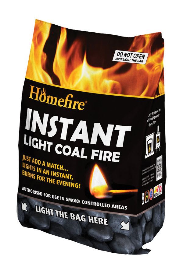 Homefire Instant Light Smokeless Coal Fire | Wickes.co.uk