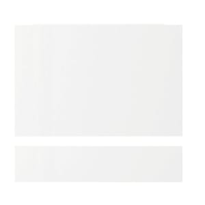 Wickes White Gloss End Bath Panel with Plinth - 700 x 600mm