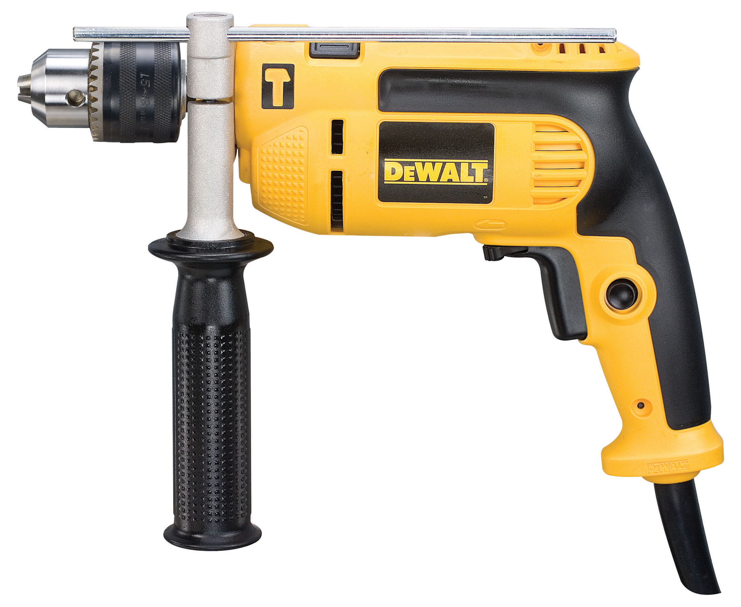 Image of DEWALT DWD024K-GB Percussion Corded Drill with Kit Box - 650W