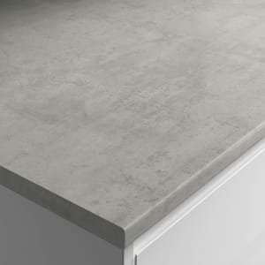Wickes Laminate Worktop Upstand - Cloudy Cement 70mm X 12mm X 3m