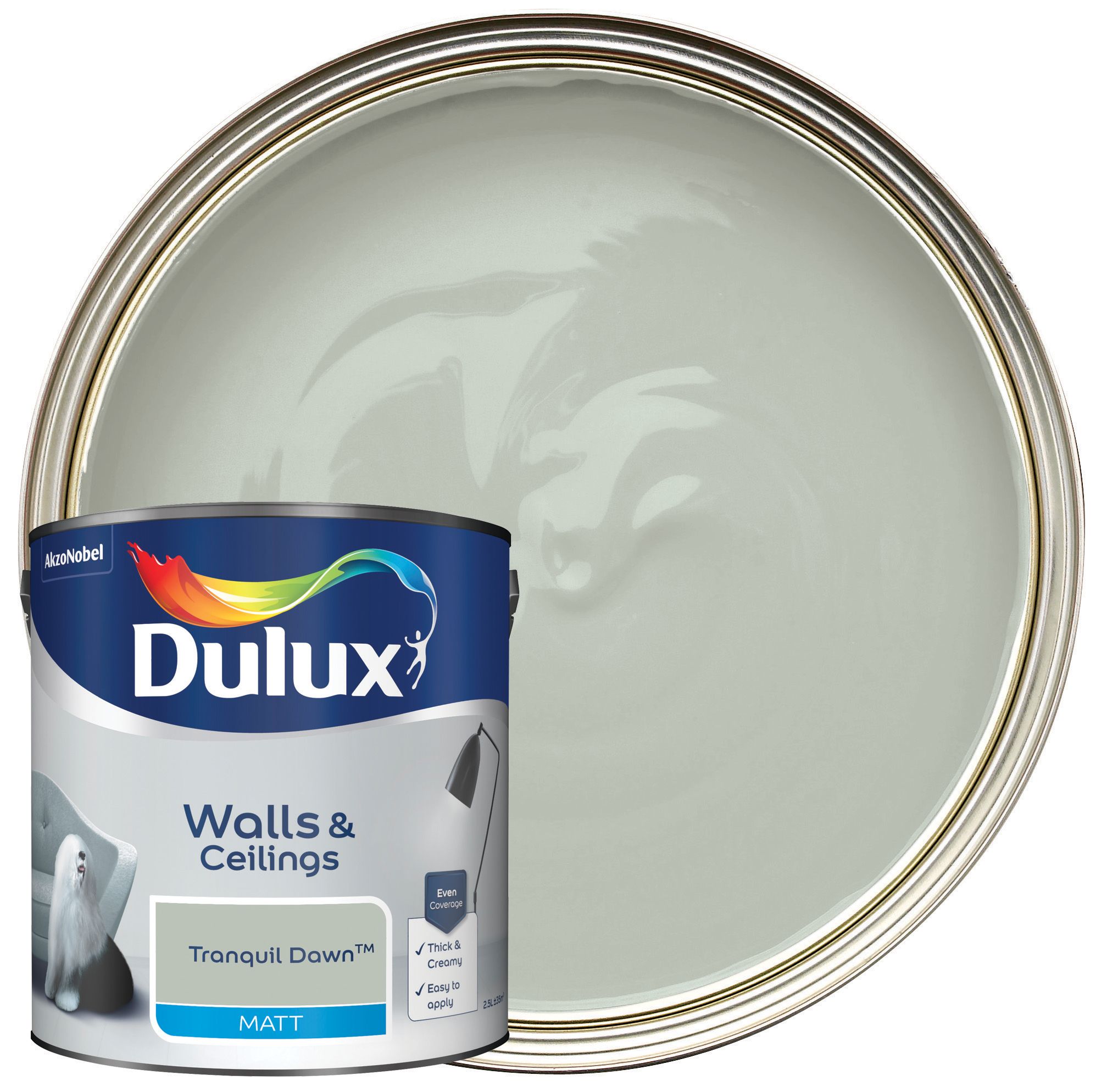 Dulux Matt Emulsion Paint - Tranquil Dawn - 2.5L